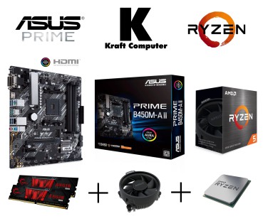 Gamer PC AMD Ryzen 5 4500 (6x4,1GHz), ASUS B450M-A II, DDR4, 1TB SSD M.2, RTX