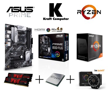 Gamer PC AMD Ryzen 7 5700X (8x4,6GHz), ASUS PRIME B550-PLUS, DDR4, 1TB SSD M.2, RTX