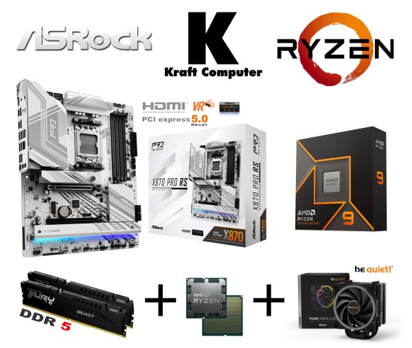 PC Bundle Ryzen 9 9900X (12x5,6GHz) + ASRock X870 PRO RS