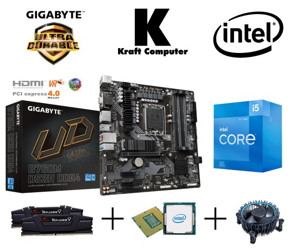 PC Bundle Intel 12400F (6x4,4GHz) + Gigabyte B760M DS3H