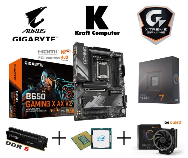 PC Bundle Ryzen 7 7700X (8x5,4GHz) + GIGABYTE B650 GAMING X AX