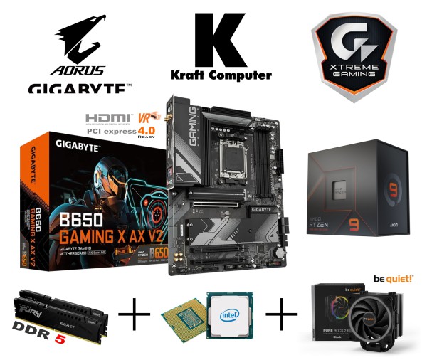 PC Bundle Ryzen 9 7900X (12x5,6GHz) + GIGABYTE B650 GAMING X AX