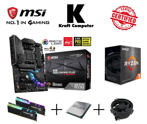 PC Bundle AMD Ryzen 5 4500 6x4,1GHz + MSI B550 GAMING PLUS